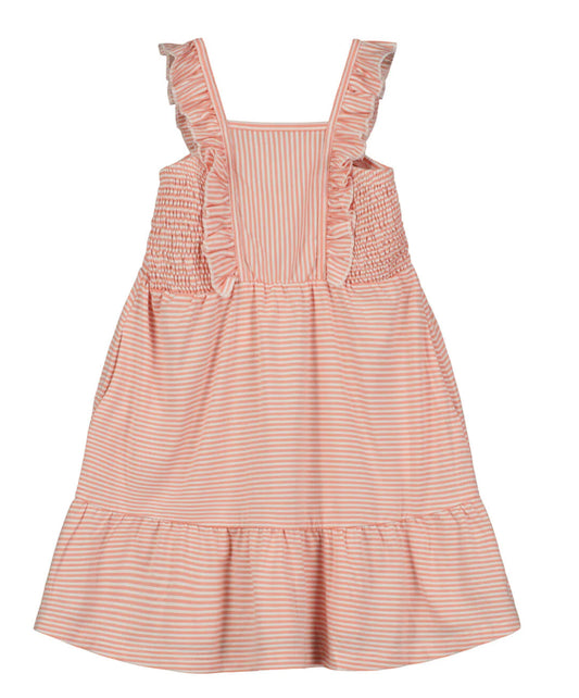Ameera Peach Stripe Dress