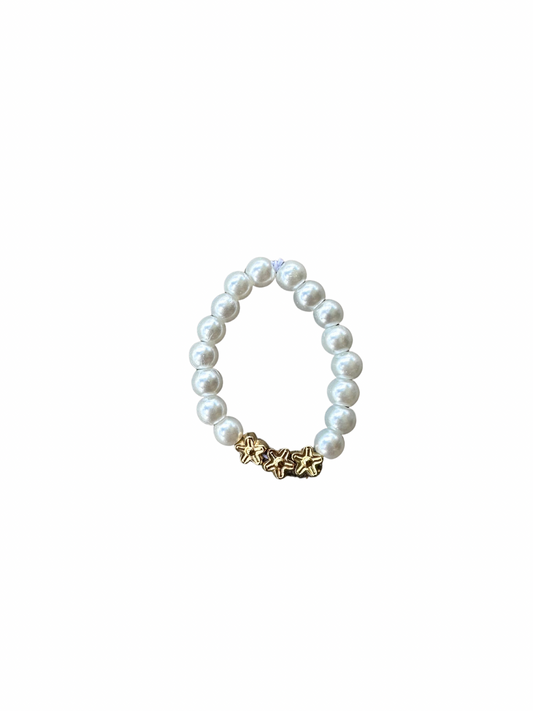 Pearl/ Flower Bracelet